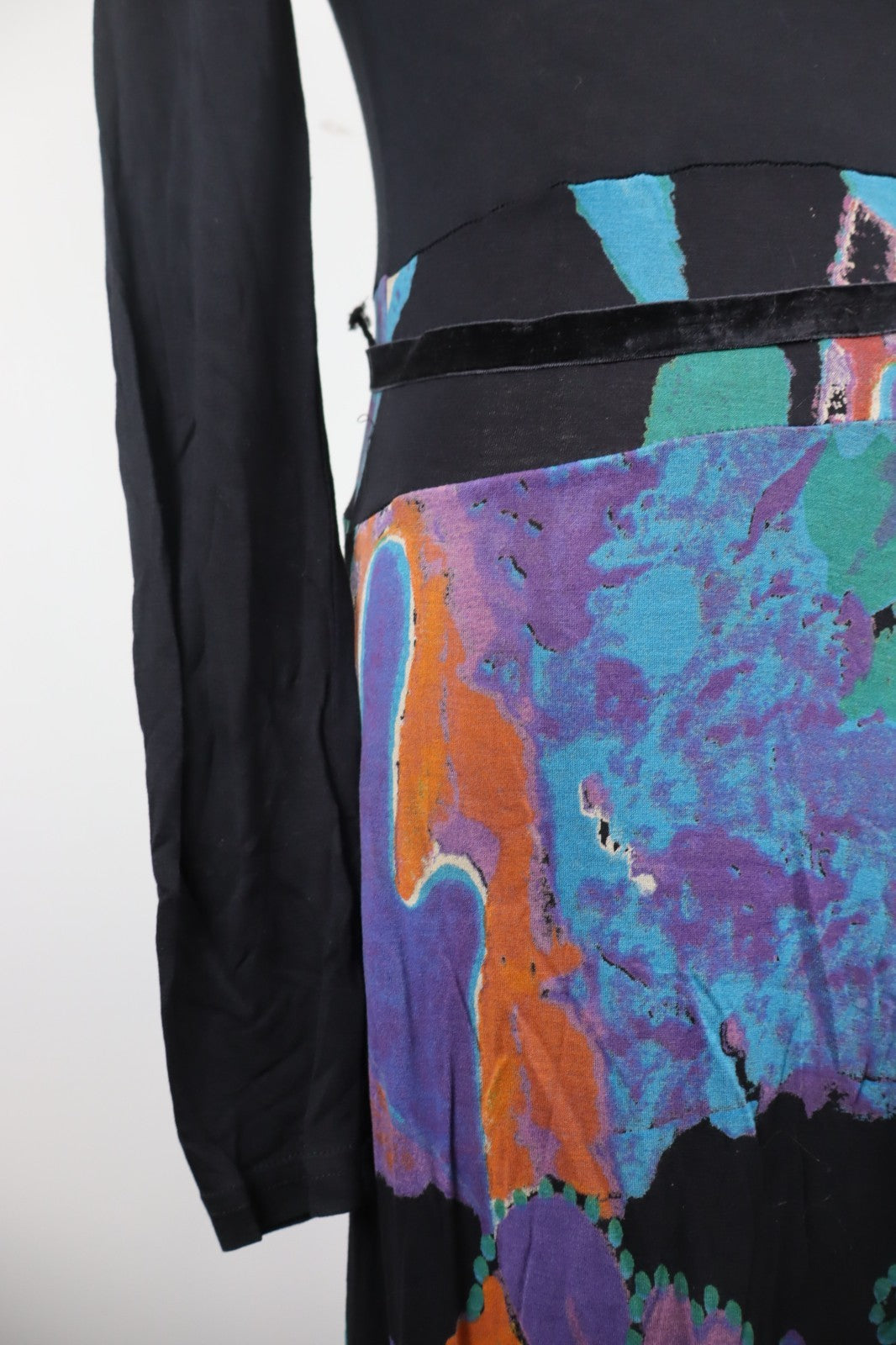 DESIGUAL VESTITO ABITO MANICA LUNGA DONNA M WOMAN CASUAL VINTAGE DRESS CINTURA