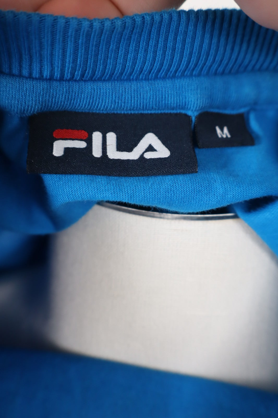 FILA MAGLIA UOMO TG. M MAN T-SHIRT VINTAGE CASUAL LOGO ITALY COTONE