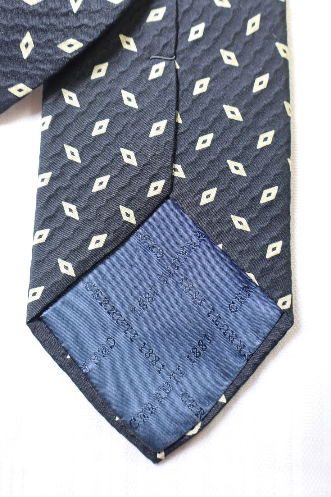 CERRUTI 100%  SILK TIE SETA CRAVATTA UOMO NECKTIE MADE IN FRANCE VINTAGE