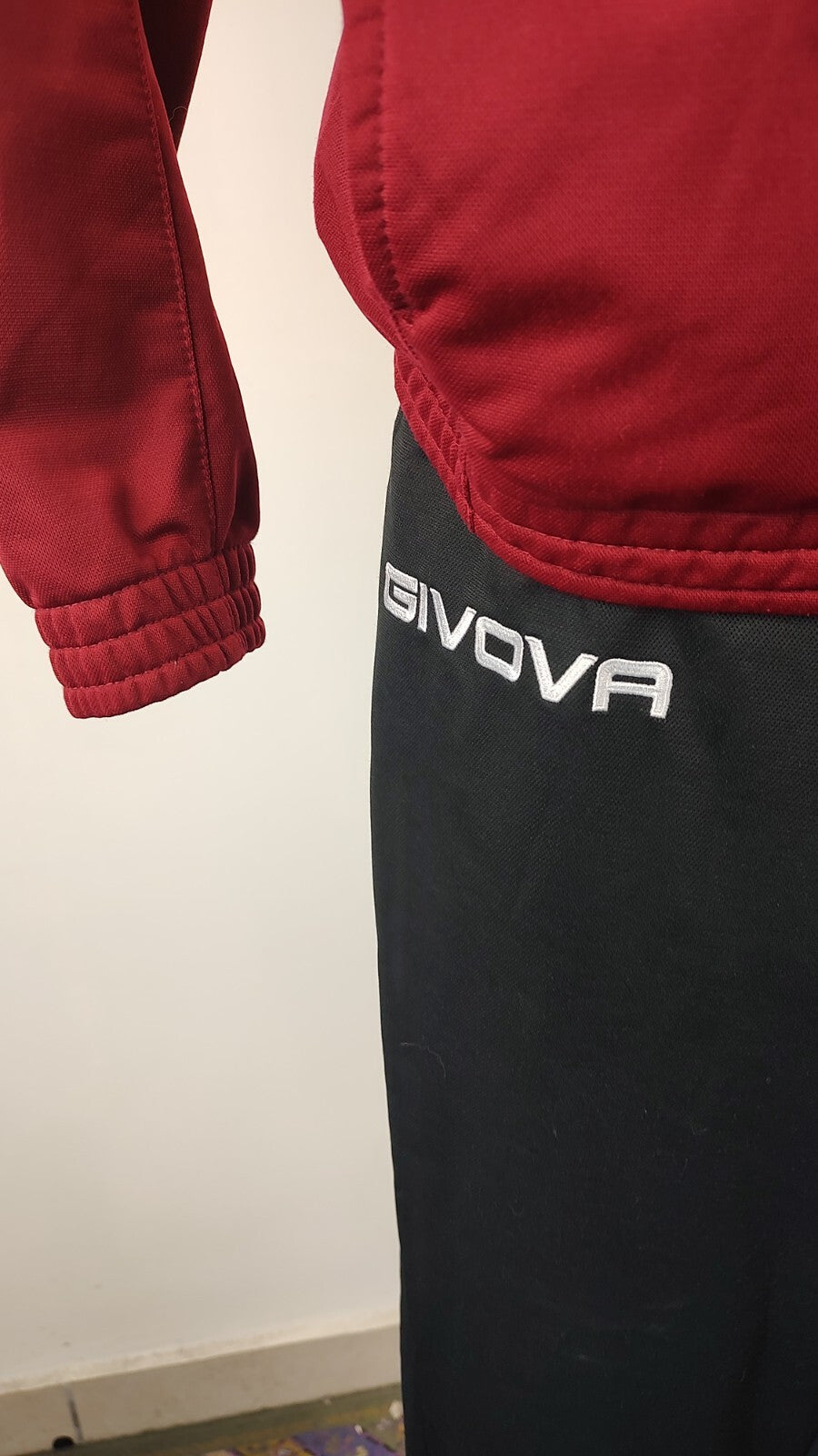 GIVOVA SALERNITANA TUTA COMPLETA CALCIO UOMO Tg L TRACKSUIT SPORT VINTAGE