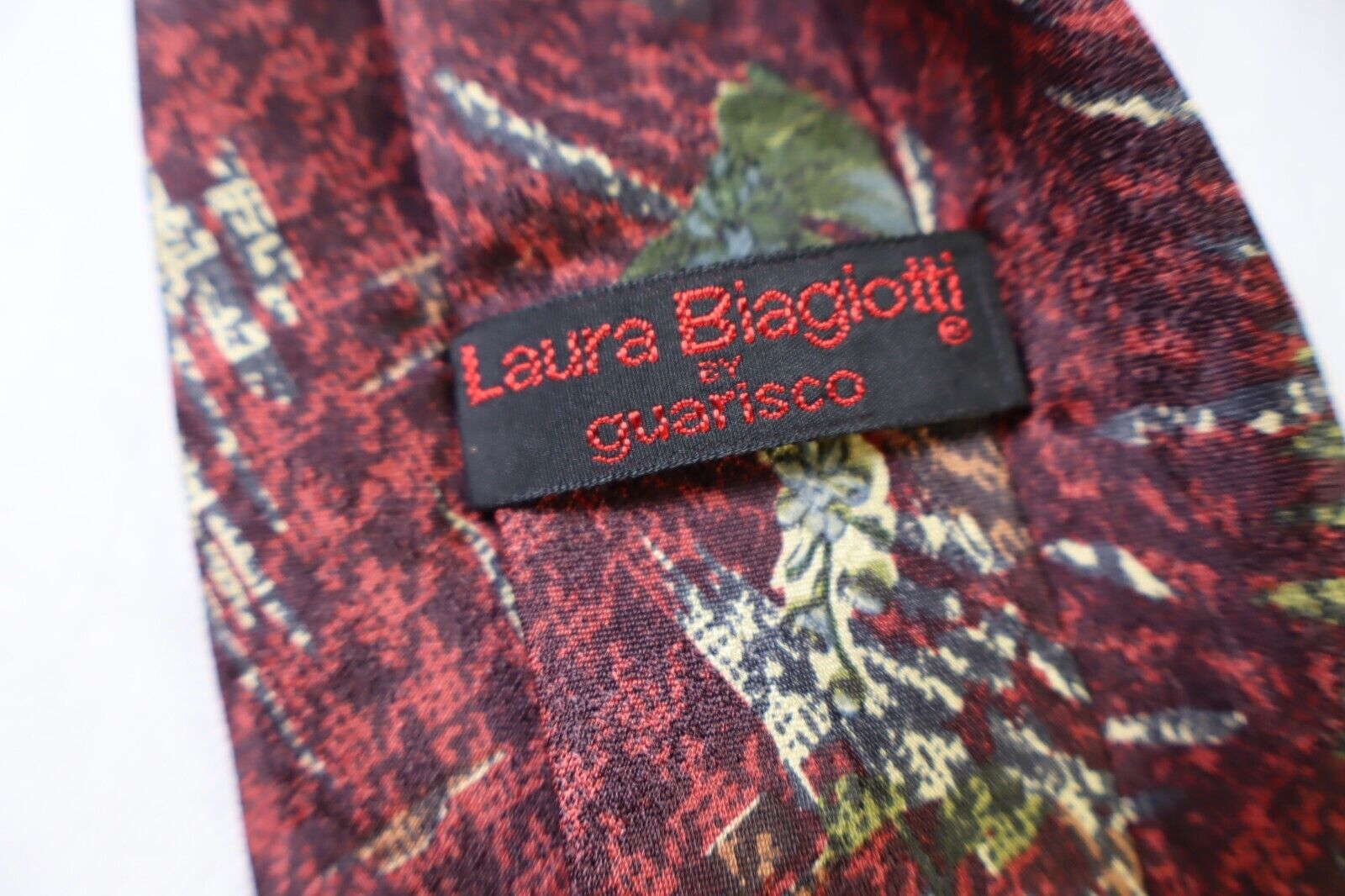 LAURA BIAGIOTTI 100% SILK TIE SETA CRAVATTA NECKTIE MADE IN ITALY CLASSIC