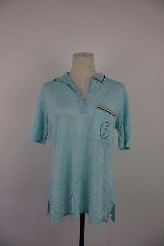 GATTINONI POLO DONNA MAGLIA  TG. 50 WOMAN SHIRT CASUAL VINTAGE LOGO