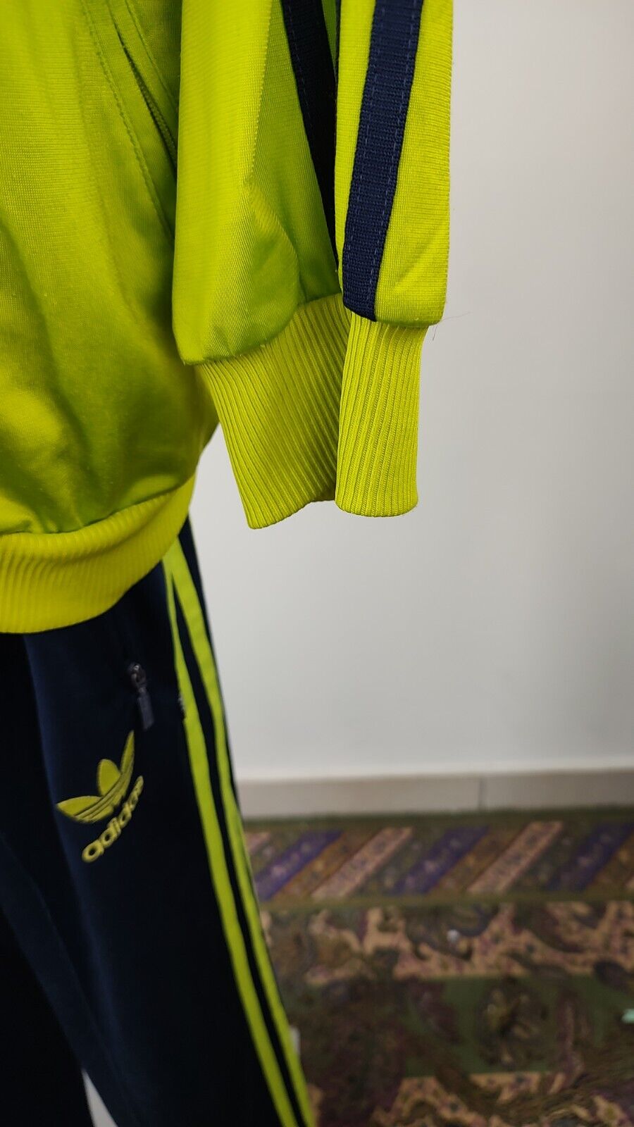 ADIDAS TUTA COMPLETA DUE PEZZI Tg. 5 TRACKSUIT JACKET PANTS UOMO SPORT