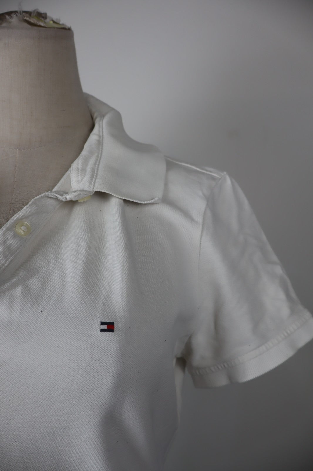 TOMMY HILFIGER POLO MAGLIA DONNA COTONE TG M WOMAN SHIRT CASUAL VINTAGE