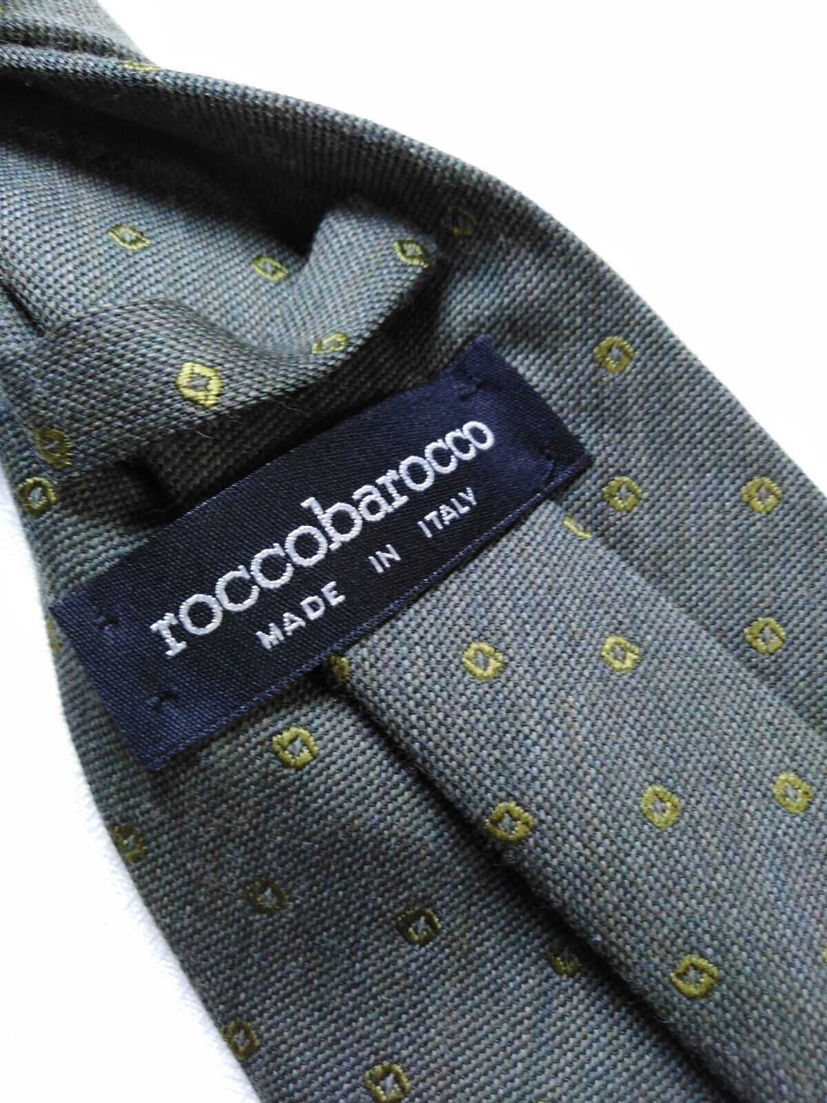 ROCCOBAROCCO  SILK TIE SETA CRAVATTA NECKTIE ITALY VINTAGE CLASSIC