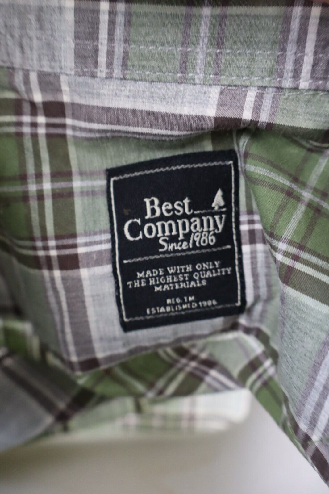 BEST COMPANY CAMICIA UOMO COTONE TG XL  MAN CASUAL VINTAGE SHIRT