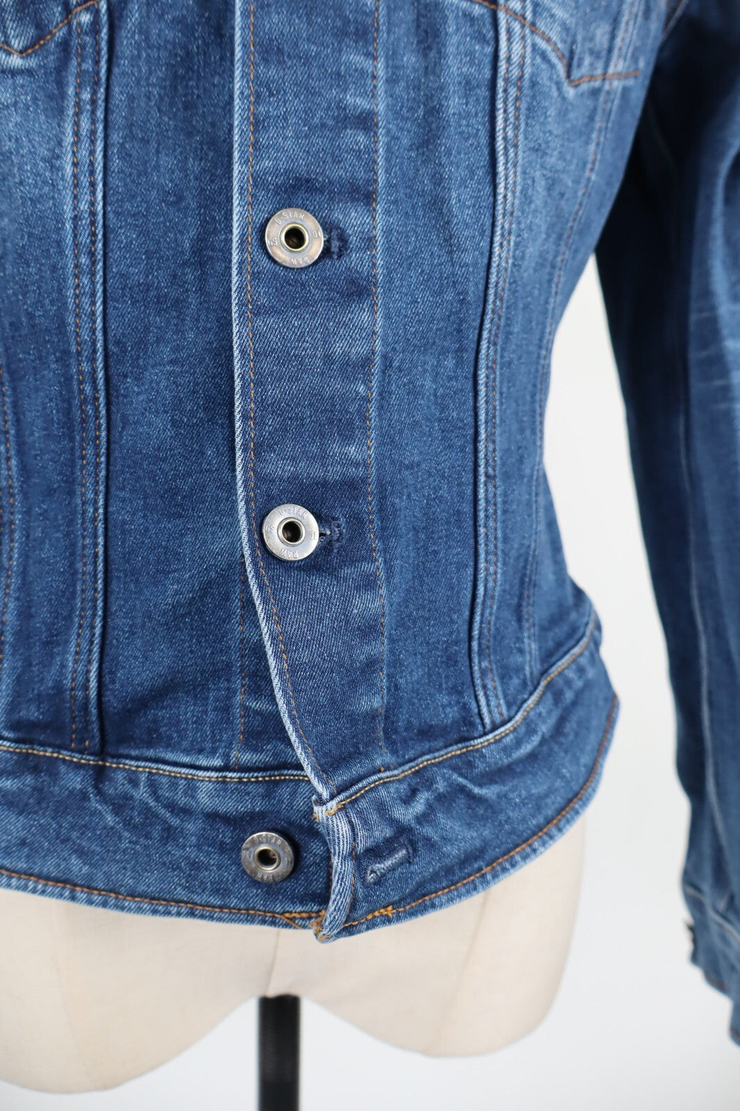 G-STAR JEANS GIUBBINO DONNA M WOMAN CASUAL JACKET COTONE COTTON DENIM VINTAGE