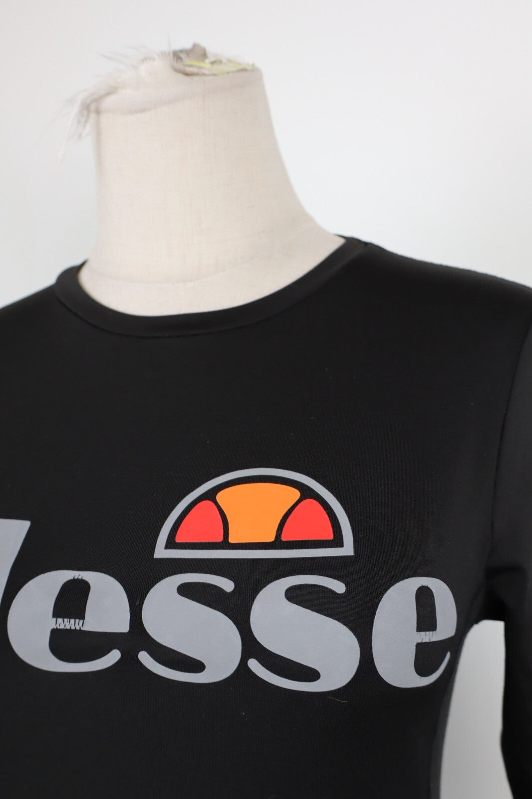 ELLESSE MAGLIA DONNA TG 36 WOMAN CASUAL VINTAGE T-SHIRT MANICHE A 3/4 POLIESTERE