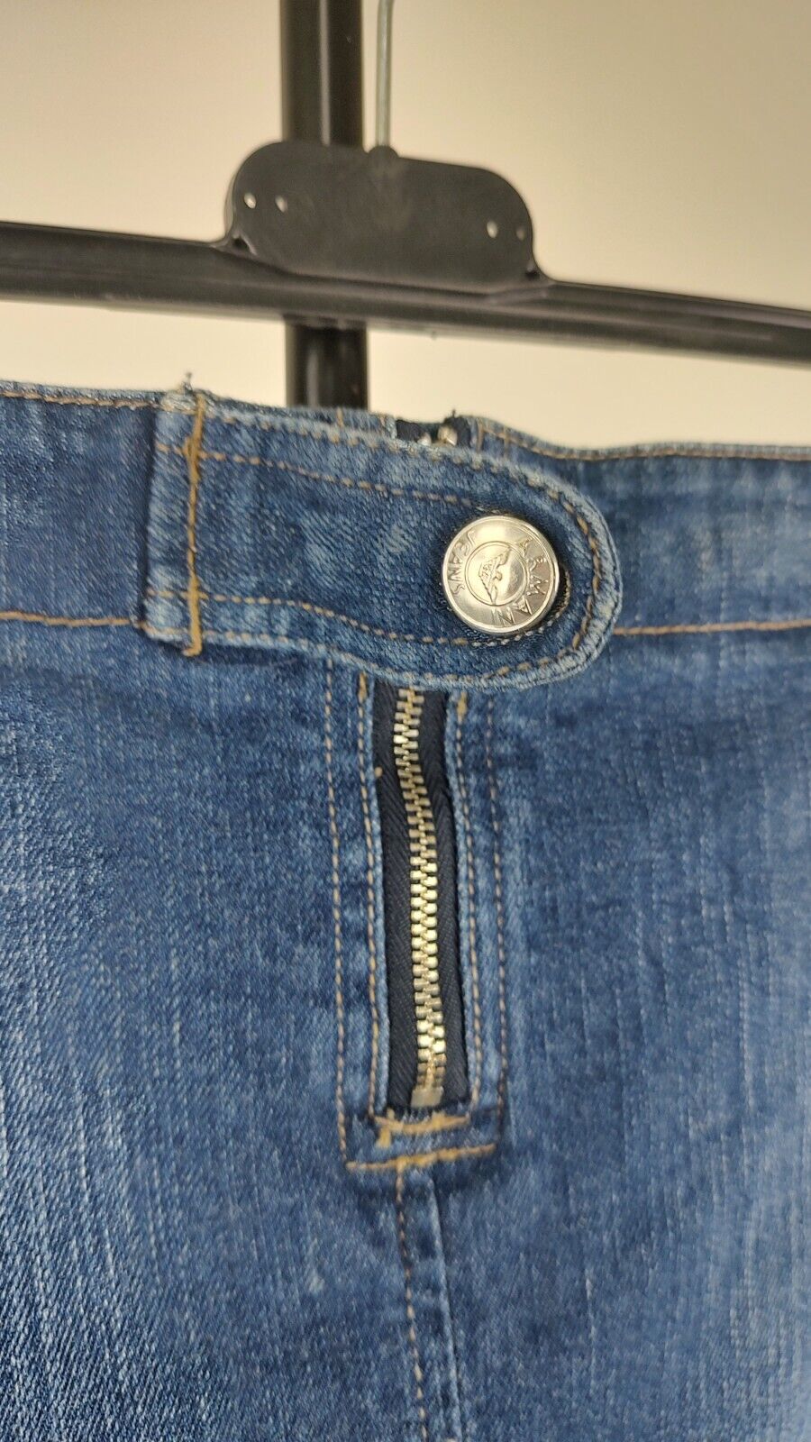 ARMANI JEANS GONNA JEANS COTONE DENIM DONNA WOMAN SKIRT SIZE 40/6 VINTAGE