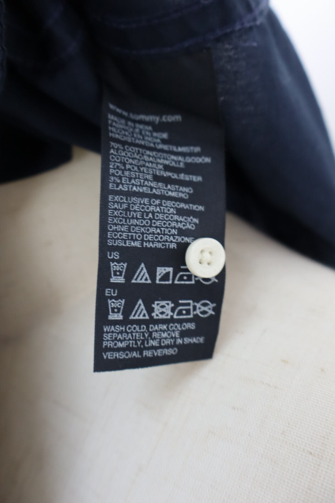 TOMMY HILFIGER CAMICIA DONNA TG. XS WOMAN SHIRT CASUAL VINTAGE COTONE COTTON