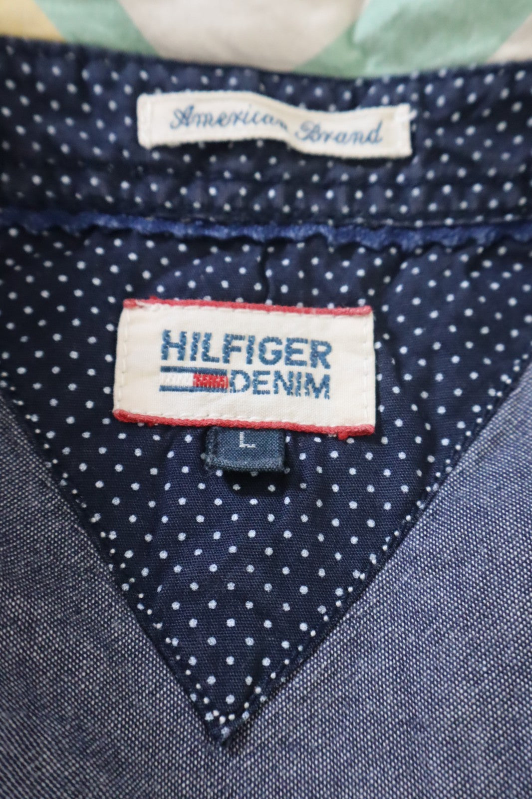 TOMMY HILFIGER CAMICIA DONNA TG L WOMAN SHIRT CASUAL VINTAGE COTONE COTTON