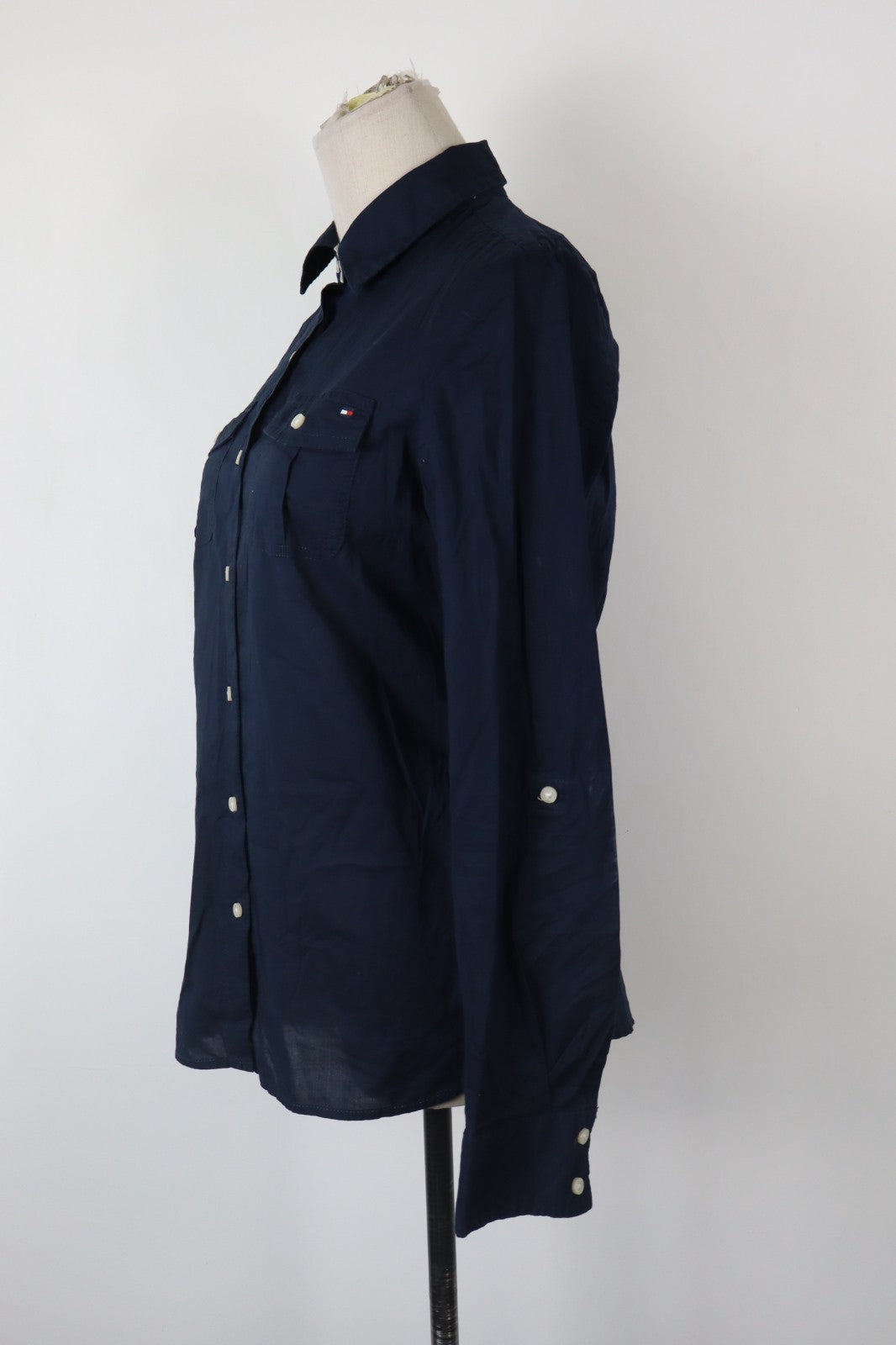 TOMMY HILFIGER CAMICIA DONNA TG S WOMAN SHIRT CASUAL VINTAGE COTONE COTTON
