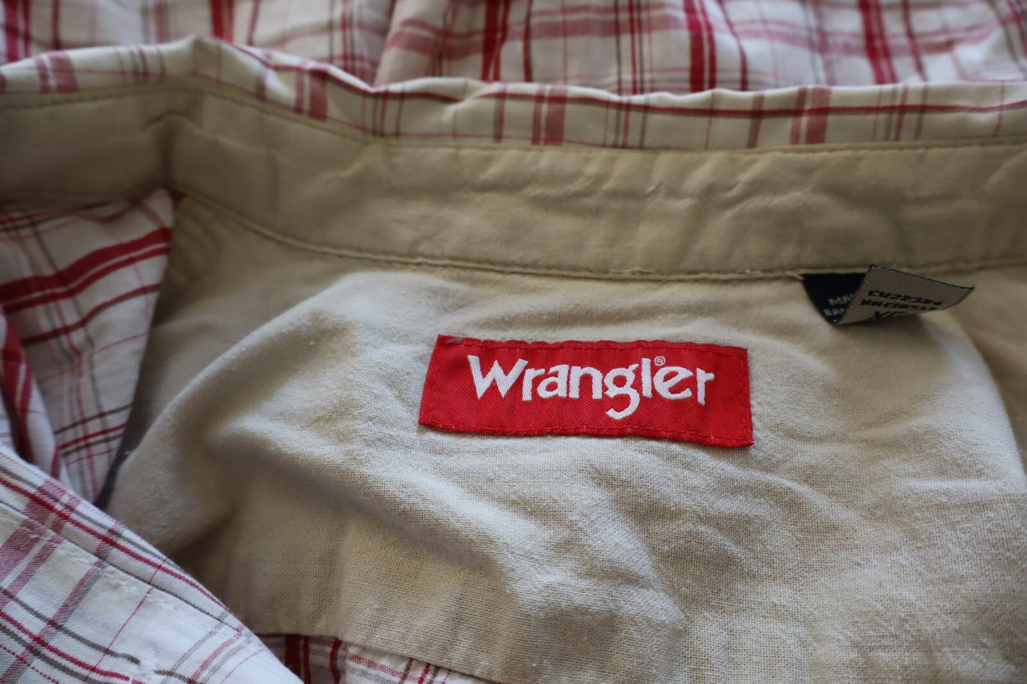 WRANGLER CAMICIA UOMO TG. XL  MAN CASUAL VINTAGE SHIRT COTONE COTTON