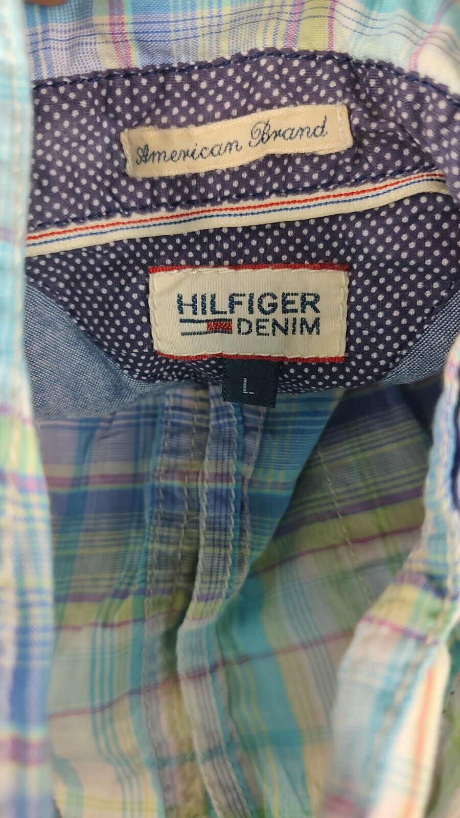 TOMMY HILFIGER CAMICIA DONNA TG. L WOMAN SHIRT CASUAL VINTAGE COTONE