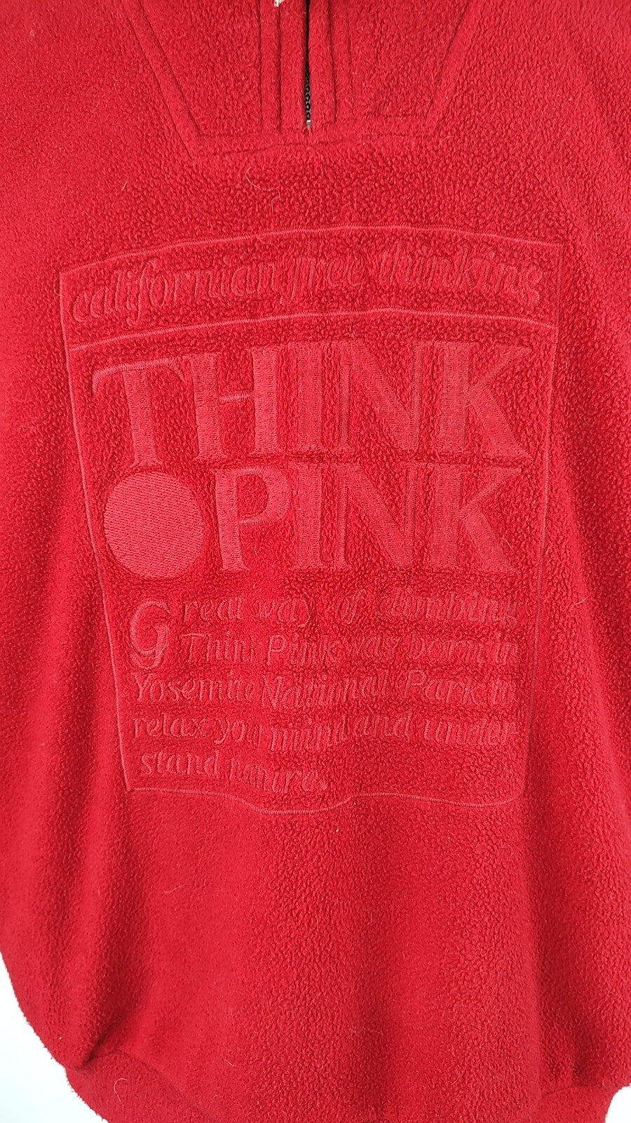 THINK PINK FELPA UOMO Tg S MAN SPORT JACKET SWEATSHIRT VINTAGE