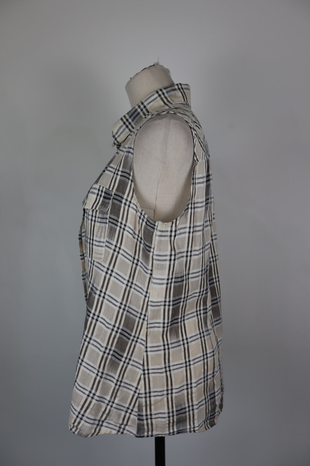 MARELLA CAMICIA SMANICATA DONNA TG. 50 WOMAN SHIRT CASUAL VINTAGE COTONE