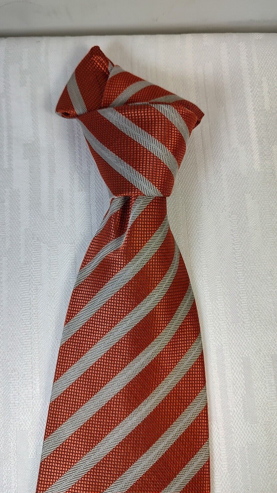 ANDREA CONTE SILK TIE SETA CRAVATTA NECKTIE ITALY SELF TIPPED CLASSIC