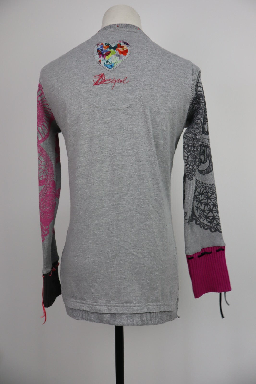 DESIGUAL MAGLIONE MAGLIA DONNA TG S WOMAN SWEATER VINTAGE CASUAL COTONE