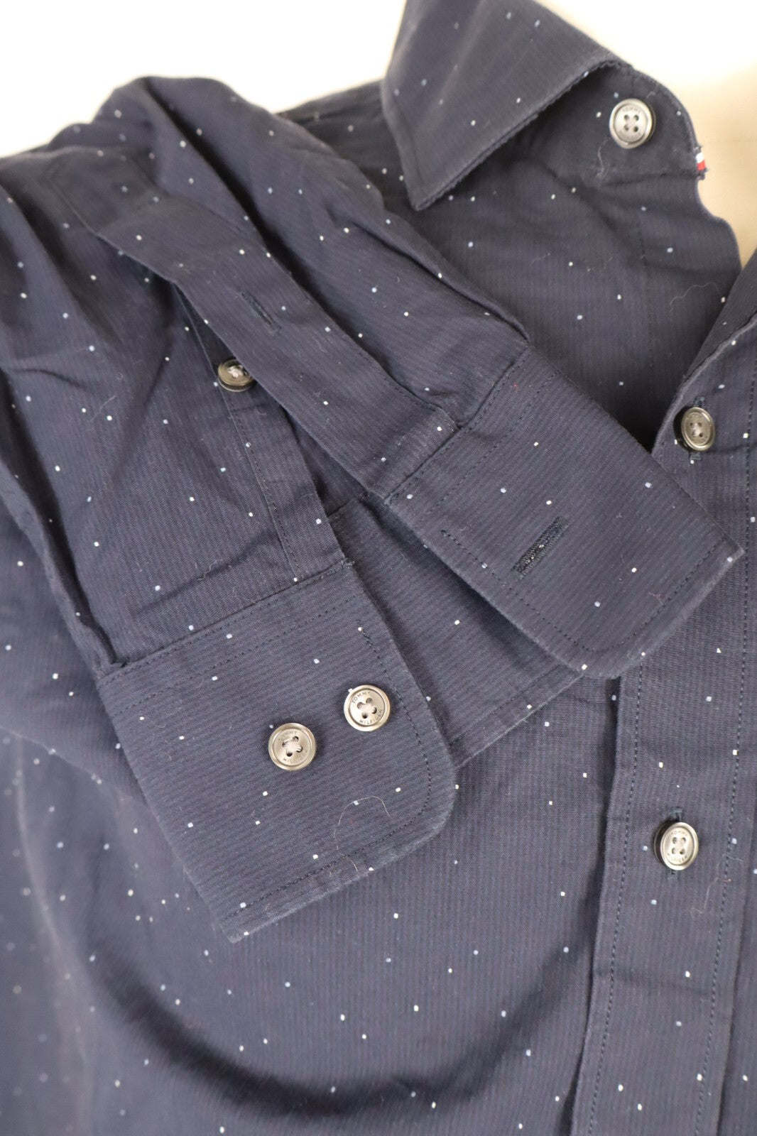 TOMMY HILFIGER CAMICIA UOMO COTONE TG. 17 32/33 MAN CASUAL VINTAGE SHIRT COTTON