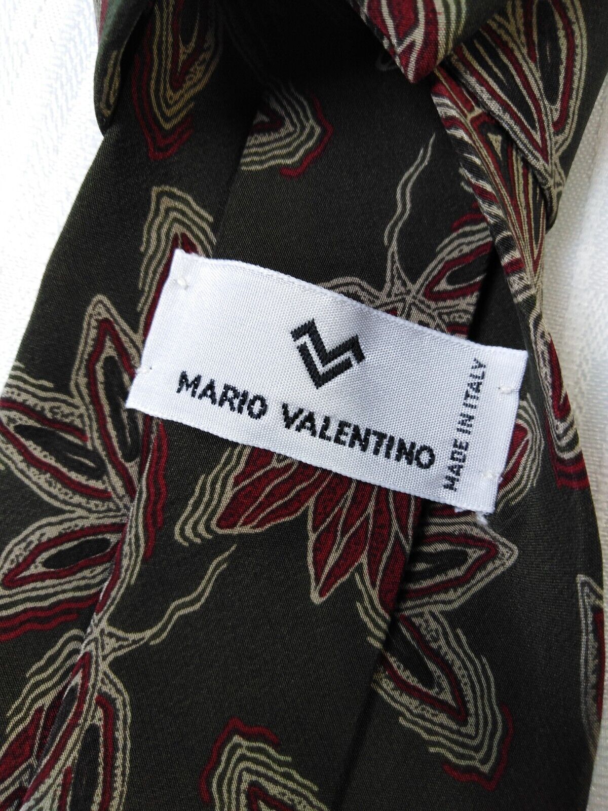 MARIO VALENTINO NAPOLI 100% SILK TIE SETA CRAVATTA NECKTIE MADE IN ITALY