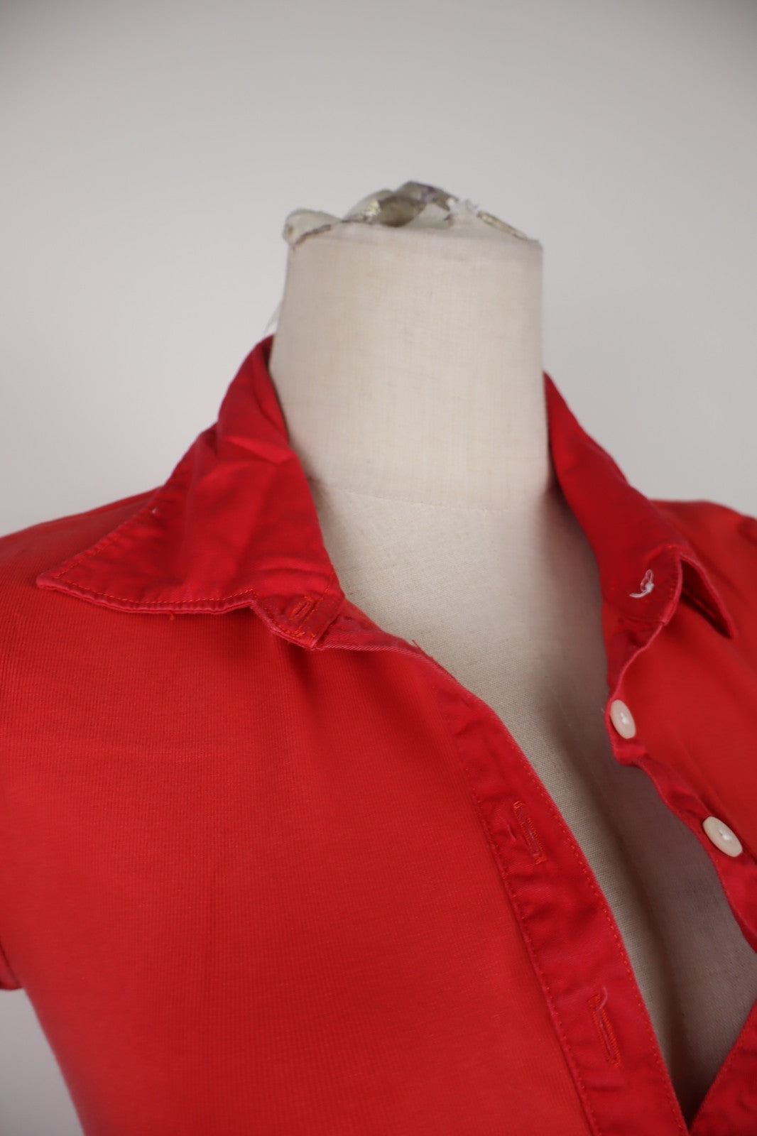 TOMMY HILFIGER DENIM POLO MAGLIA DONNA COTONE M WOMAN SHIRT CASUAL VINTAGE LOGO