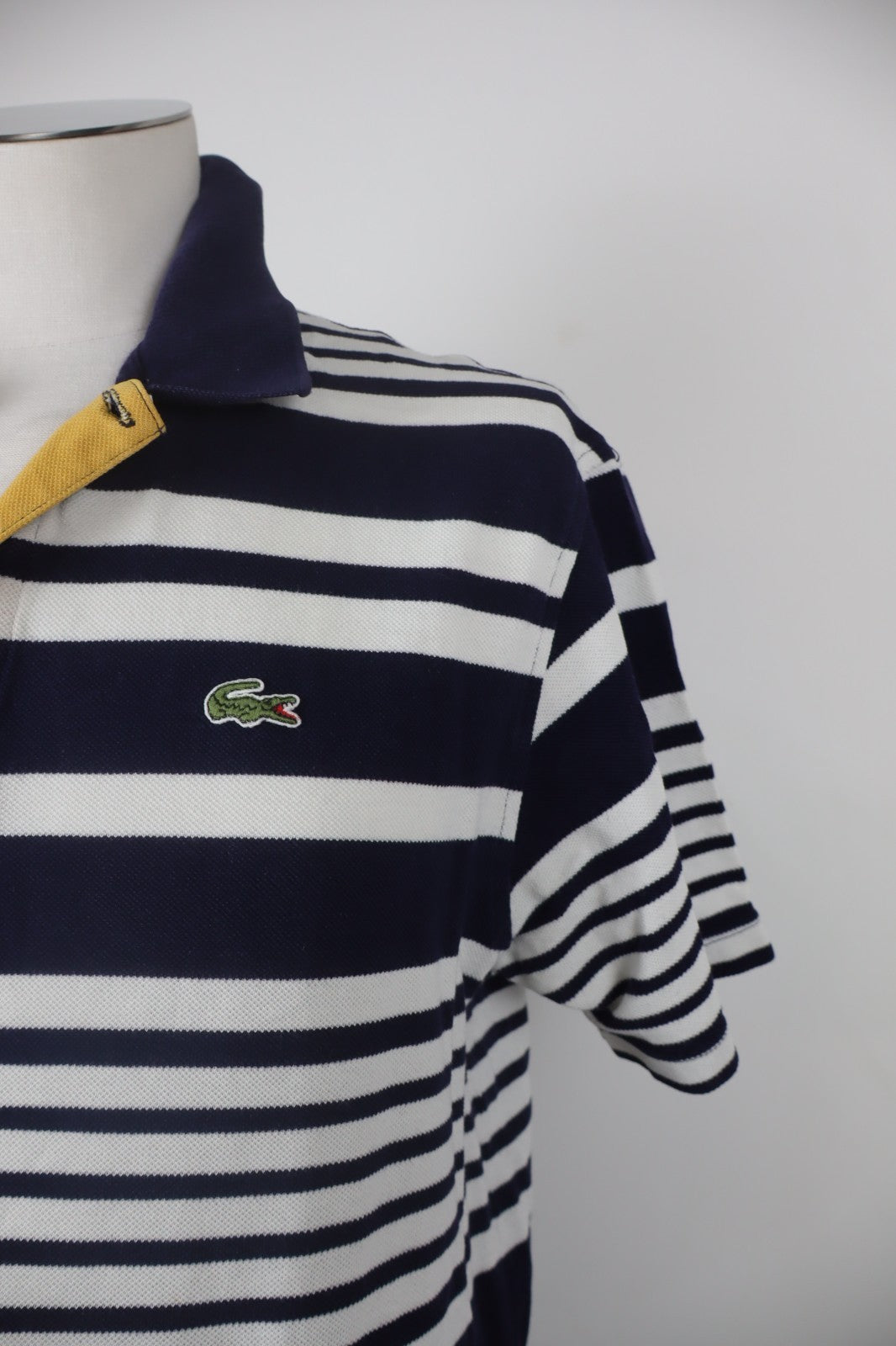 LACOSTE MAGLIA UOMO COTONE TG. 5 MAN COTTON POLO SHIRT CASUAL VINTAGE LOGO