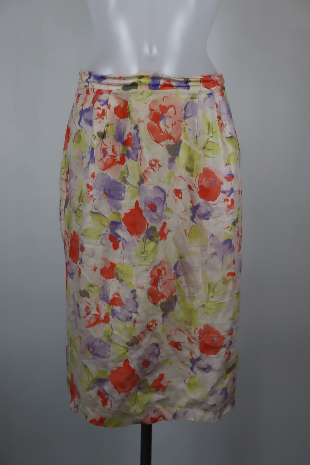 MAX MARA GONNA DONNA WOMAN SKIRT Tg. 46 VINTAGE CASUAL LINO