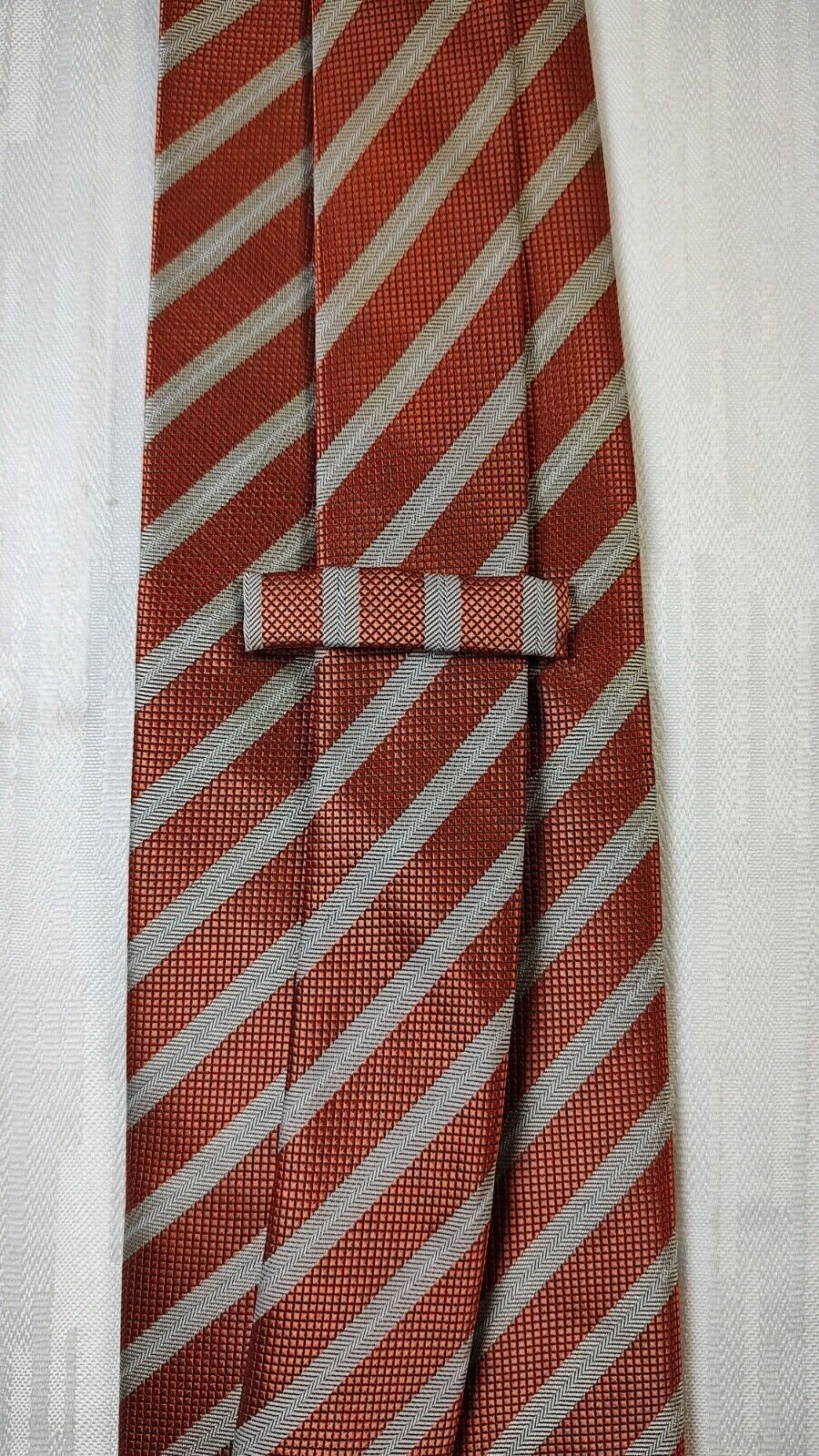 ANDREA CONTE SILK TIE SETA CRAVATTA NECKTIE ITALY SELF TIPPED CLASSIC