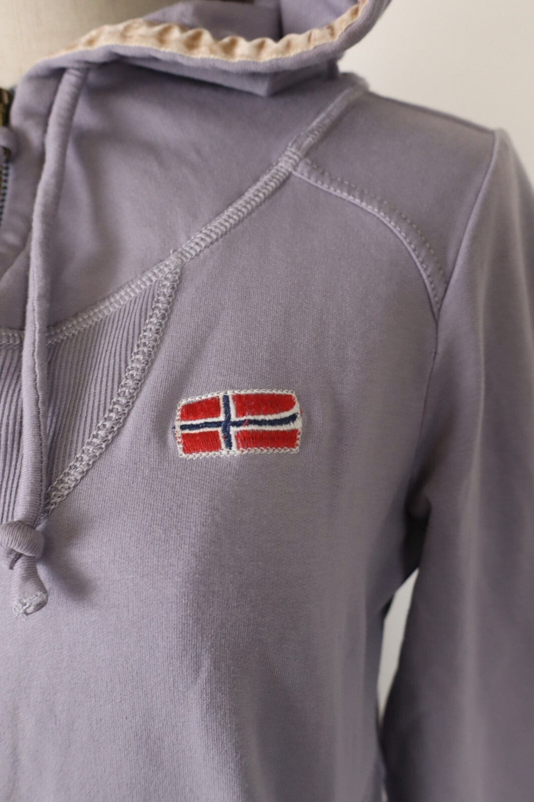 NAPAPIJRI FELPA DONNA Tg M WOMAN CASUAL VINTAGE SPORT SWEATSHIRT COTONE