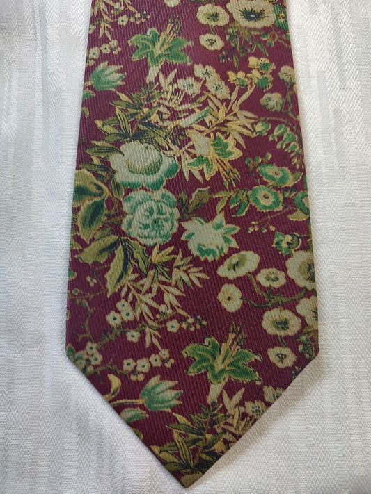 TRUSSARDI 100% SILK TIE SETA CRAVATTA NECKTIE MADE IN ITALY CLASSIC