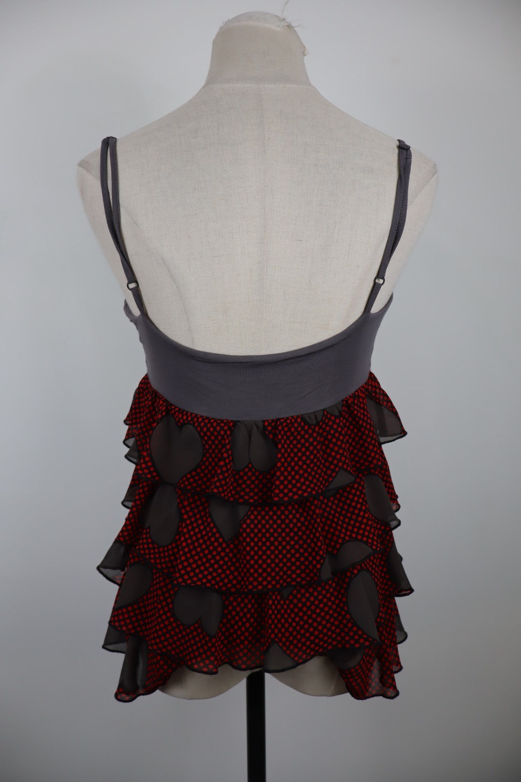 FORNARINA MAGLIA CANOTTA DONNA TG. M WOMAN CASUAL VINTAGE T-SHIRT TOP  VOLANT