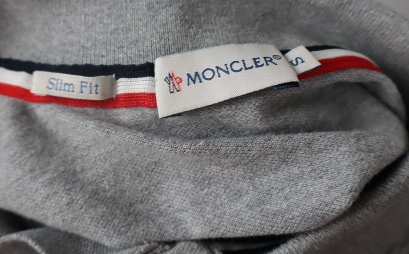 MONCLER POLO MAGLIA UOMO COTONE TG S MAN COTTON T-SHIRT CASUAL VINTAGE LOGO