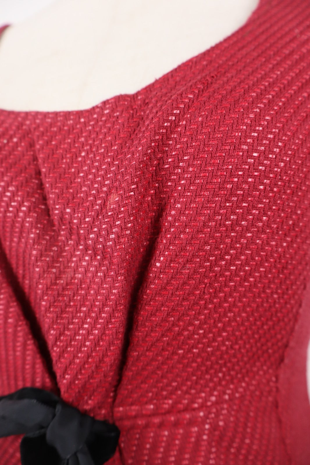 MAX&CO VESTITO DONNA TG 42 WOMAN CASUAL VINTAGE DRESS ABITO COTONE COTTON FIOCCO