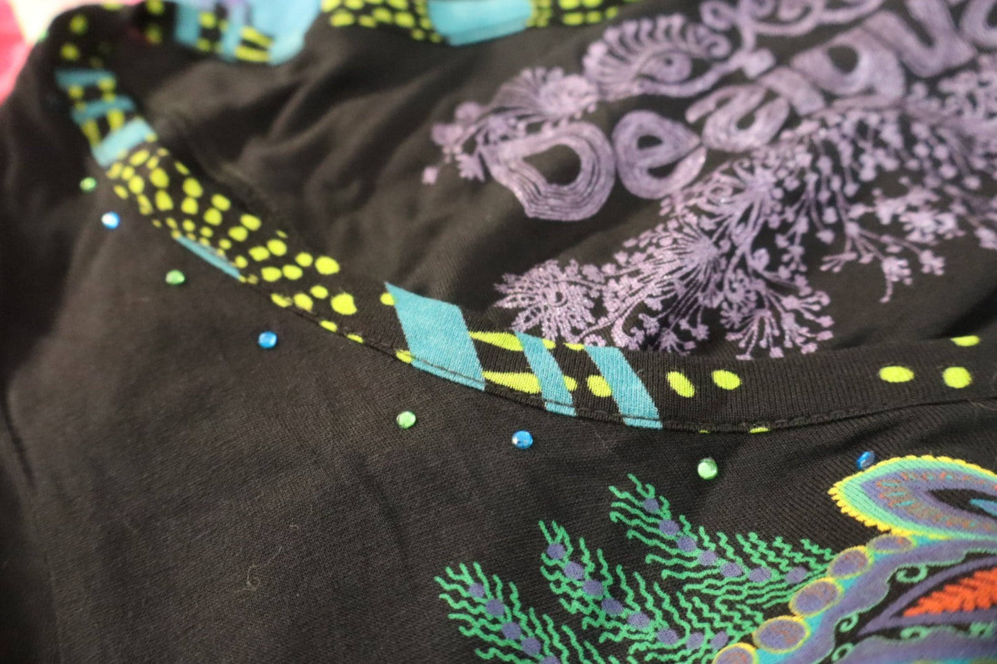 DESIGUAL VESTITO ABITO MANICA LUNGA DONNA M WOMAN CASUAL VINTAGE DRESS CINTURA