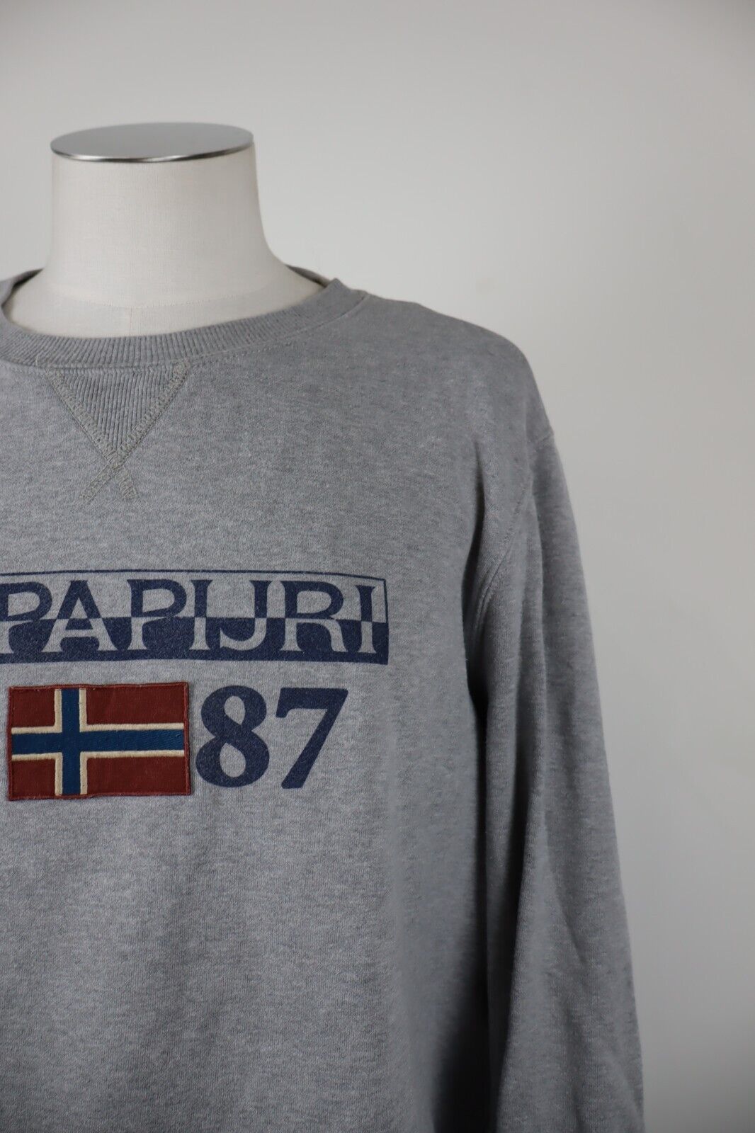 NAPAPIJRI FELPA MAGLIA UOMO Tg XL MAN SPORT JACKET SWEATSHIRT VINTAGE COTONE