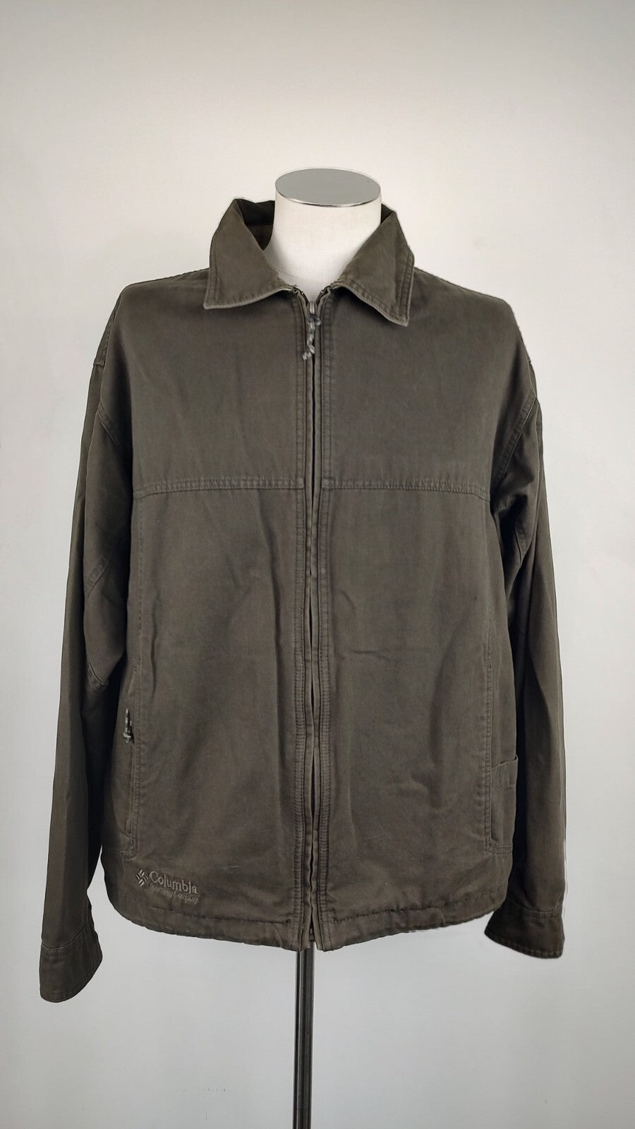 COLUMBIA GIUBBINO UOMO Tg L MAN CASUAL VINTAGE JACKET  COTONE