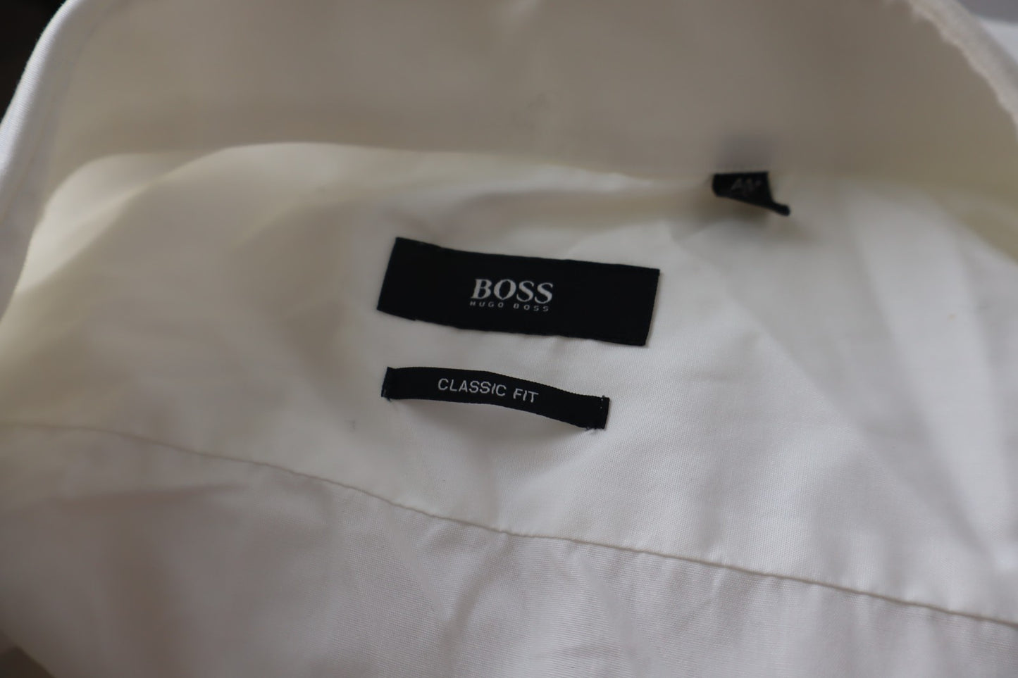 HUGO BOSS CAMICIA UOMO TG. 41 / 16 MAN CASUAL VINTAGE SHIRT COTONE COTTON BIANCO