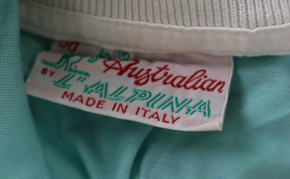 AUSTRALIAN POLO UOMO MAN COTONE TG. 50 T-SHIRT CASUAL VINTAGE COTONE LOGO RIGHE