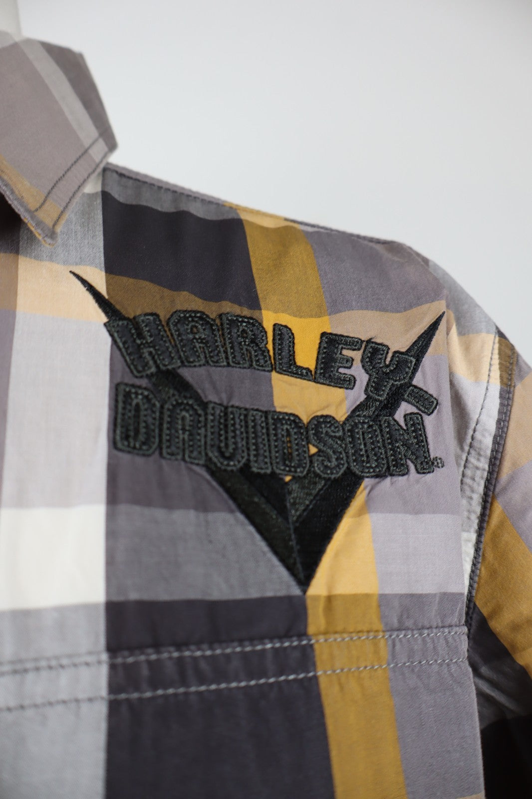 HARLEY DAVIDSON CAMICIA UOMO TG M MAN SHIRT CASUAL VINTAGE COTONE COTTON LOGO