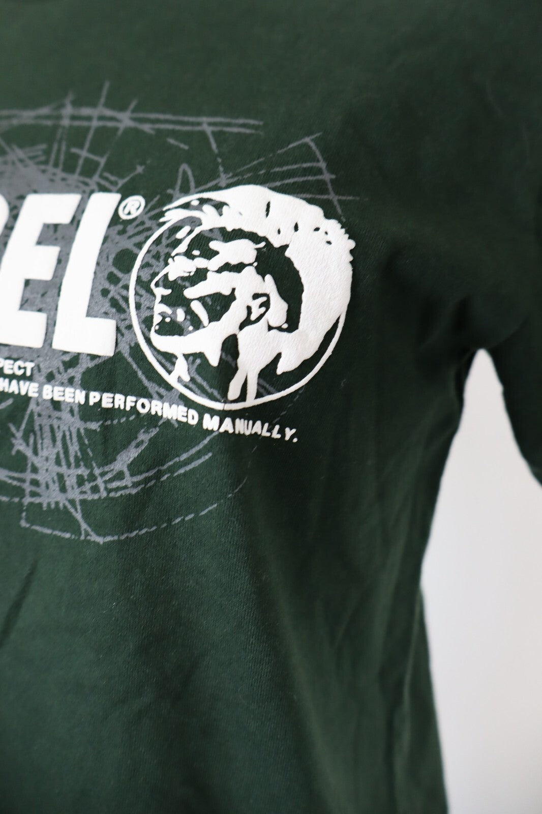 DIESEL MAGLIA DONNA TG. M WOMAN CASUAL VINTAGE T- SHIRT TOP COTONE