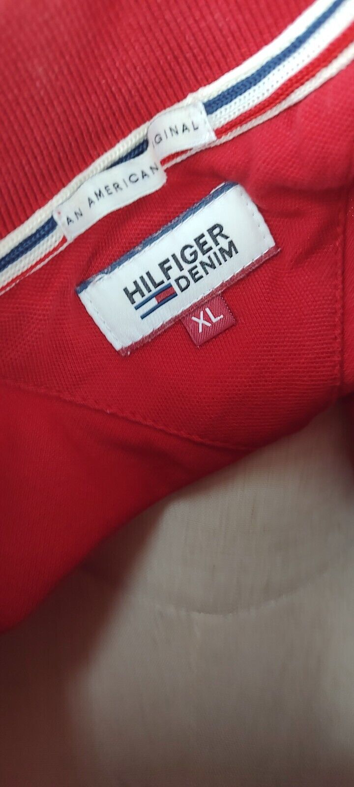 TOMMY HILFIGER POLO MAGLIA DONNA COTONE TG. XL WOMAN SHIRT CASUAL VINTAGE