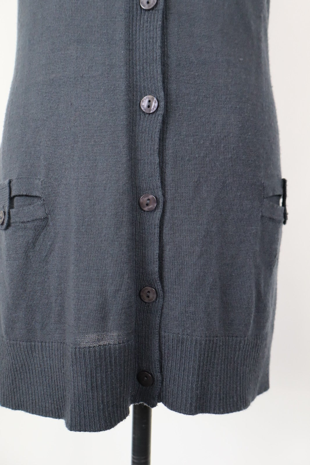PATRIZIA PEPE JEANS MAGLIONE SMANICATO CARDIGAN DONNA Tg. M WOMAN CASUAL COTONE