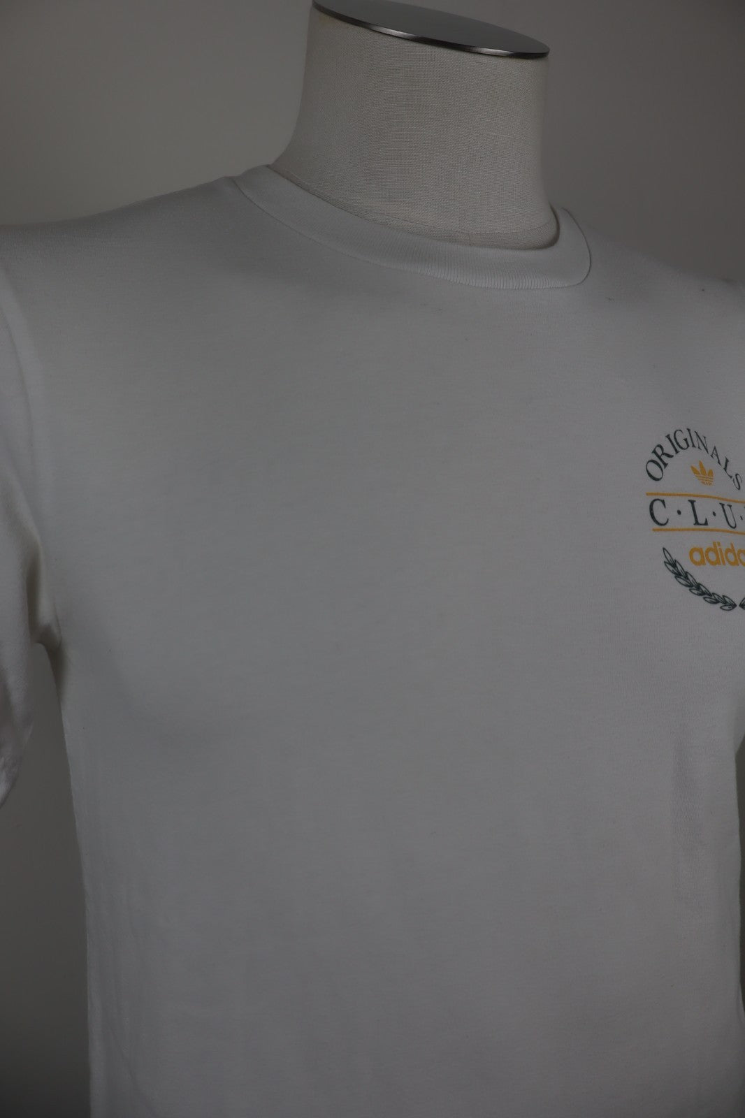 ADIDAS CLUB MAGLIA UOMO TG XS MAN COTTON T-SHIRT CASUAL  COTONE VINTAGE LOGO