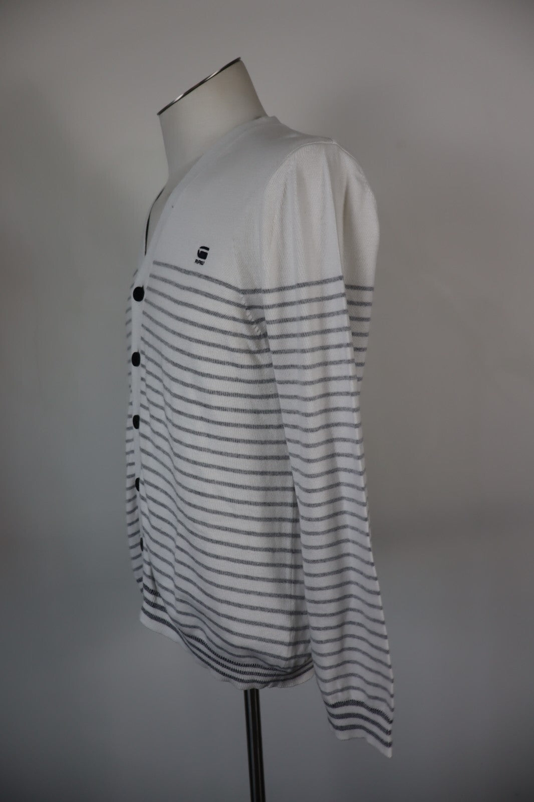 RAW MAGLIONE CARDIGAN VINTAGE UOMO Tg. L MAN SWEATER CASUAL COTONE