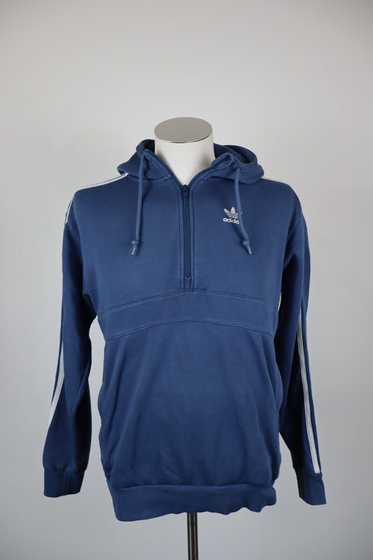 ADIDAS FELPA CAPPUCCIO MAGLIA UOMO Tg XS SPORT MAN SWEATSHIRT VINTAGE COTONE