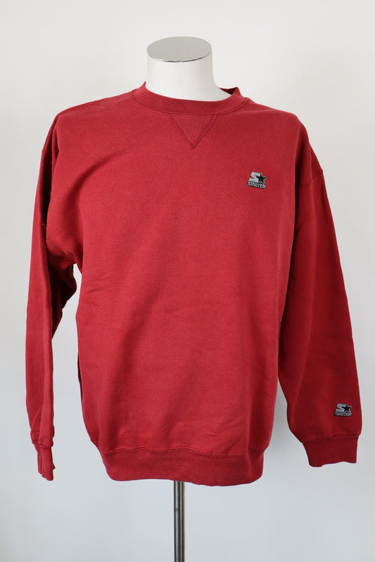 STARTER FELPA UOMO Tg L MAN SPORT SWEATSHIRT VINTAGE CASUAL COTONE