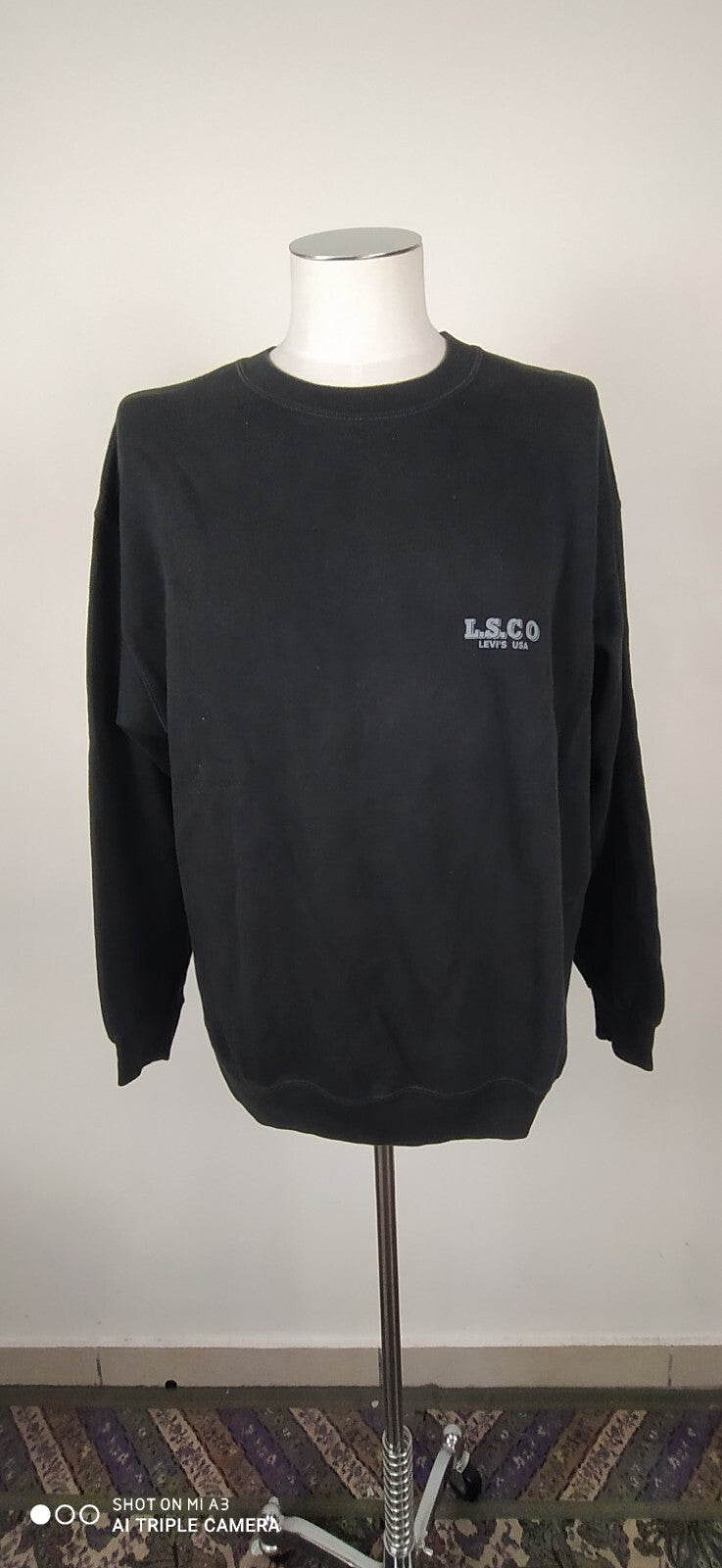 LEVI'S FELPA JACKET UOMO Tg XL SPORT MAN SWEATSHIRT CASUAL VINTAGE