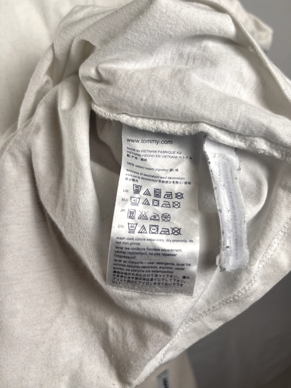 TOMMY HILFIGER JEANS MAGLIA COTONE UOMO TG. M MAN T- SHIRT CASUAL VINTAGE COTTO