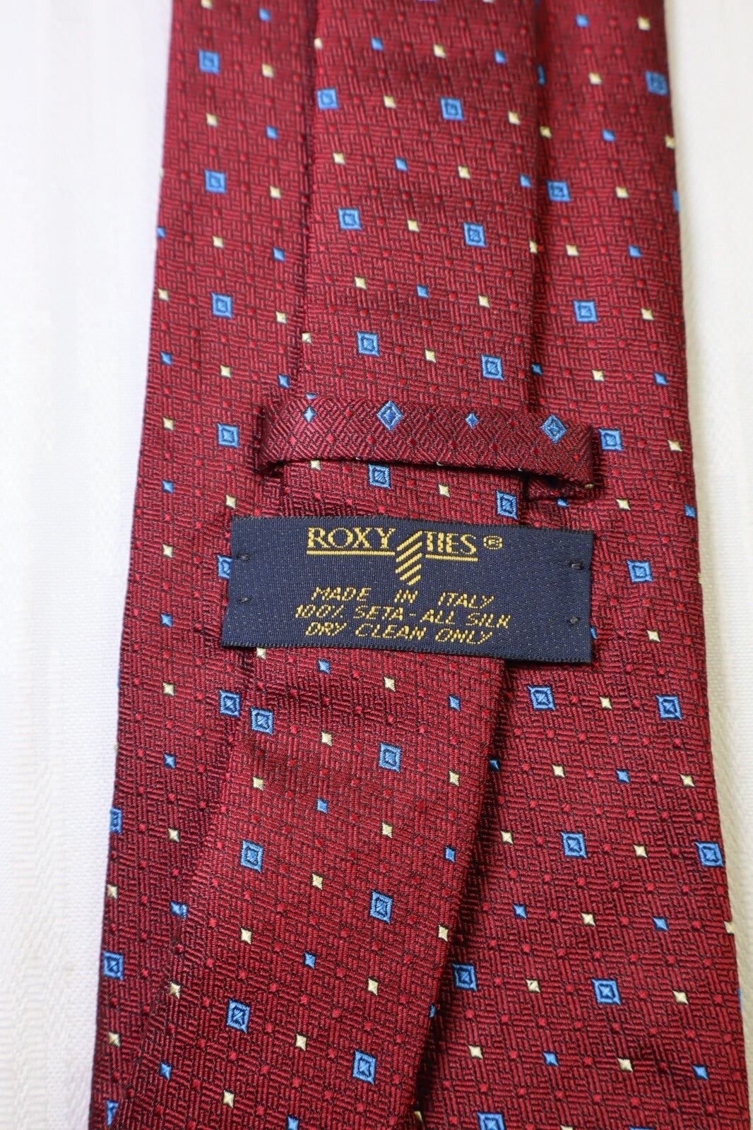 ROXY 100%  SILK TIE SETA CRAVATTA NECKTIE MADE IN ITALY