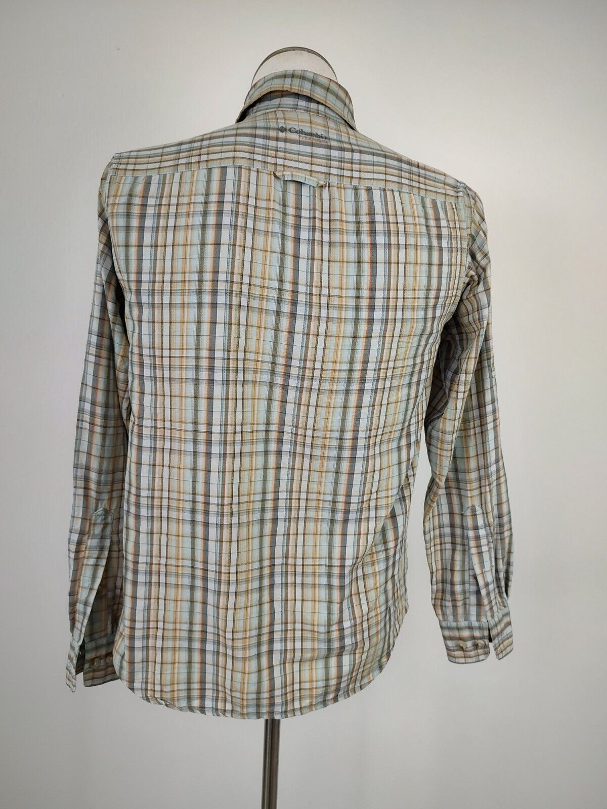 COLUMBIA CAMICIA UOMO TG. S MAN CASUAL VINTAGE  SHIRT NYLON